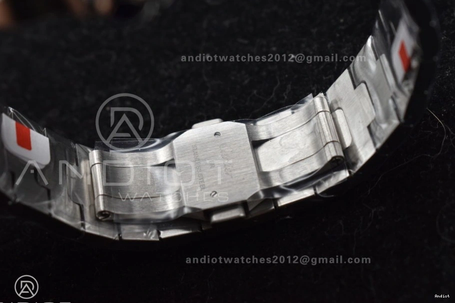 MIYOTA Black de Best SS 1:1 Santos Edition Dial on Cartier BVF SS Gray Bracelet 40mm Bezel 9015 0401